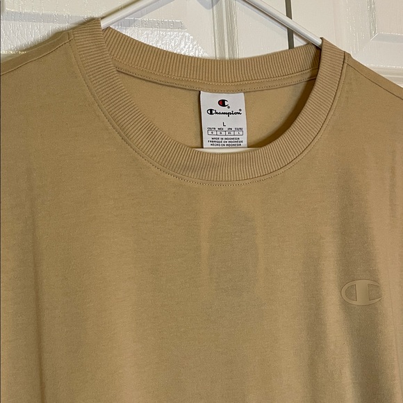 CHAMPION Short Sleeve Tee, Men’s Large, Western Khaki - Picture 2 of 10